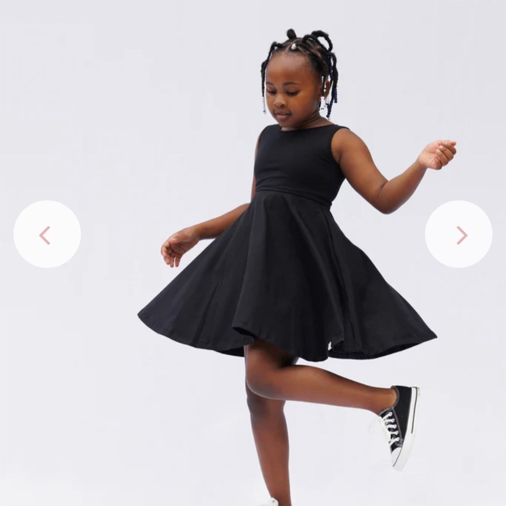 Well Dressed Wolf Omni Jo Baby Tank Dress 12 M Black Fit & Flare Nwt Bloomers